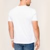 T-shirt koszulka Lacoste męska biała z okrągłym dekoldem bawełniana